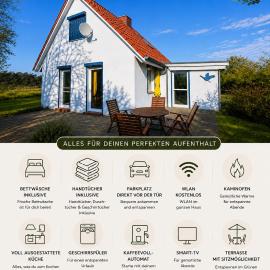 Ferienhaus am Nationalpark, Fischland Darß Zingst, großer Garten, Kamin, Terrasse, 3 SZ, hotel in Pruchten