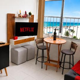 Pé na Areia Vista Mar Guilhermina Com Garagem