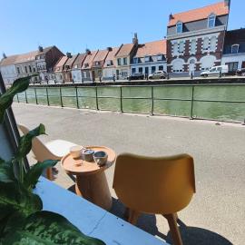 "Au fil de l'eau" Maison 4 personnes Vue Canal Proche du marais - Parking à 150m