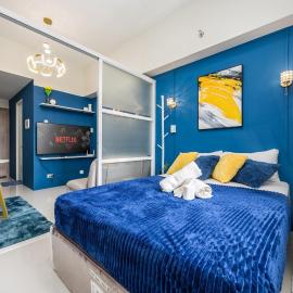 Cebu Relaxing Studio & Cozy Ambiance with City View Balcony