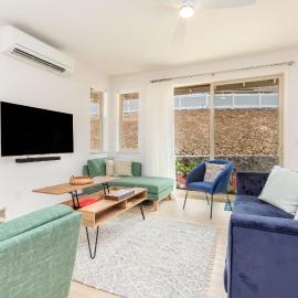 Family Vacation Home wOcean View at Makaha Valley in Secure Gated Community