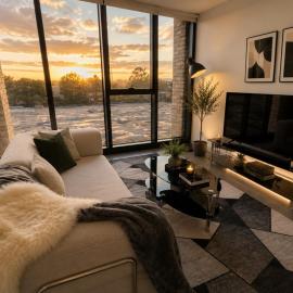 Luxurious Stylish Courtyard View near Olympic Park