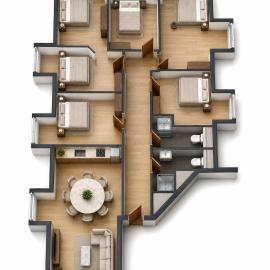 Large apartment with 5 bedrooms near Munich، فندق في غراسبرن