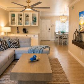 NO SHOES REQUIRED newly renovated beach retreat with heated pool steps to white sandy beaches of the Gulf Coast
