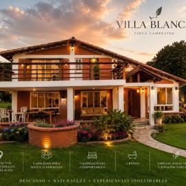 Santa Rosa de cabal Finca villa Blanca, hotel v mestu Termales