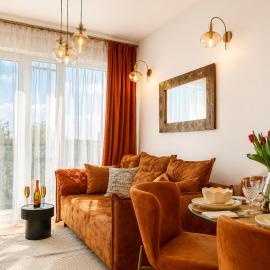 Apartament Bursztynowa Plaża Ventus Park parking w cenie klimatyzacja blisko plaży Świnoujście centrum