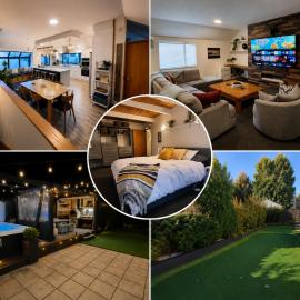 Home on Hagley with Spa Pool & two car parks