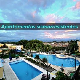 Apartamentos Privados de 3H y 2H a 5m del Aeropuerto, 20 minutos del Parque del Cafe y Centro de Armenia con 4 Piscinas, 3 Jacuzzi, Sauna By Molca โรงแรมในอาร์เมเนีย
