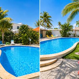 Casalina Garden 2 blocks to Palm Beach & Kitesurfing school