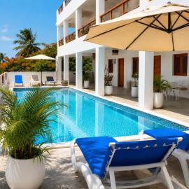 Casa flor - 16 pax, vista al mar, 2 min de la playa, hotel a Las Galeras