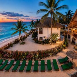 Zanzibar Beach Escape Oceanfront Villa & boutique Hotel, viešbutis mieste Bveju