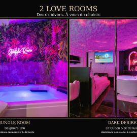 Jungle Room ou Dark Désir Room- 2 Love Rooms, 2 Expériences, à vous de choisir !, hotel en La Flèche
