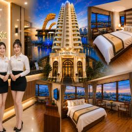 Moonlight Hotel & Suites - Highfloor view of the city center and Dragon Bridge, מלון בדה נאנג