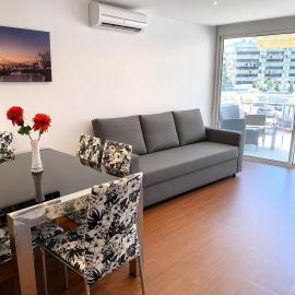 APARTBEACH EUROPEOS JUNTO PLAYA CLIMATIZADO CON GRAN TERRAZA y MUY LUMINOSO