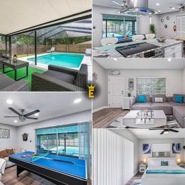 Stunning Heated Pool House Close to Tampa & Casino