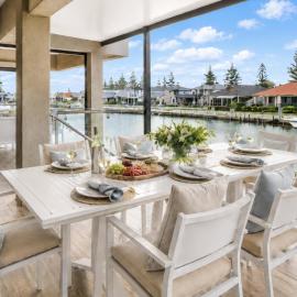 Aztec Island Luxury Canal Retreat with Jetty