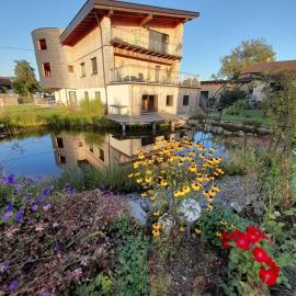 Gemütliche 60 m2 Ferienwohnung mit Schwimmteich, Hotel in Unterpühret