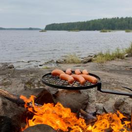 Tree Tents Camping Linnansaari, hotell i Nyslott
