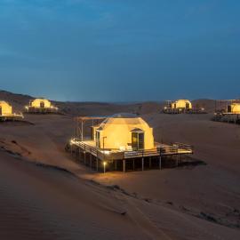 Oman desert private camp: Shāhiq şehrinde bir otel
