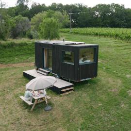 Château Couronneau - Parcel Tiny House - Tiny House au coeur d'un domaine viticole Bordelais MAE-2403 โรงแรมในLigueux