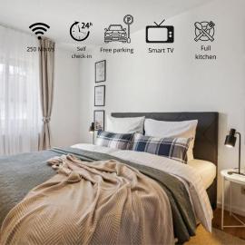 Gelbe Koffer - Family & Business Apartment in Neunkirchen - 2 SZ - bis 5 Pers - Parkplatz - Self-Check-in - Balkon