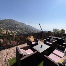 Superbe appartement centre turbie vue mer
