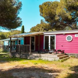 Camping l'Arquet - Mobil-home Premium 4 pièces 6 personnes climatisé MAE-3771
