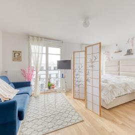 Luxury New - All equipped - Up to 4 persons - Parking Rue Gratuit - M8 - RERD - Paris 10mn - Mobility Lease