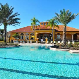 Family Friendly Disney Home, Private PoolSpa, Nice View, Gated Resort near golf