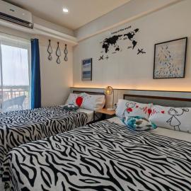 Condo Azur Suites A732, Amani Resorts Residences, 5 minutes Airport, Netflix, Stylish, Cozy with Luxurious Swimming Pool, viešbutis mieste Pusok