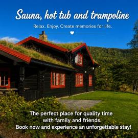 Luxury family house "Berg" with outdoor sauna, hot tub and lake view, hotel u gradu Øvre Ramse