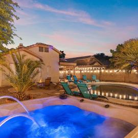 Reset & Rally! Heated Pool Spa Firepit BBQ 17 PPL