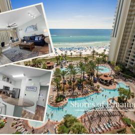 Shores of Panama 2BR Condo 11th Floor, Lagoon Pool, Gulf Views, Walk to Dining & Beach, hotell i Panama City Beach