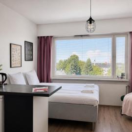 Borg Valtakatu, Downtown Top Floor Studio, Full Kitchen