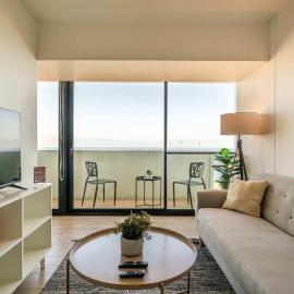 HOM I Ideal para viajes de trabajo I Frente al Mall I Terraza Vista al Mar I Wifi I PNM 1223