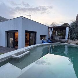 Villa de lujo con piscina, barbacoa, estufa, 3 habitaciones