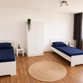 2P Apartment 161 I Monteure I WLAN I Parkplatz I 6 Personen I 3 Zimmer