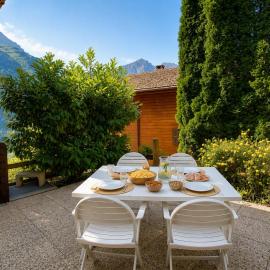 Summer grill fun, above the village