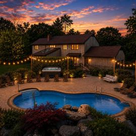 6BR withHeated Pool, Fire Pit & Gazebo, Sleeps 22