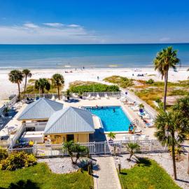 Redington Beach Retreat - Immaculate Beach Condo with Water Views, Pool, Hot Tub