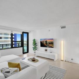 Modern Ocean Escape Stylish 2BR Condo with Resort Amenities Pools Sauna and Gym 1417