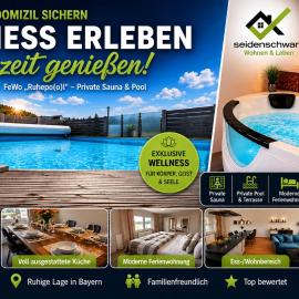 FeWo Ruhepo(o)l inkl. Sauna, hotelli kohteessa Großmehring