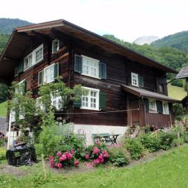 Glarnerhüüsli - Chalet with private garden, hotelli kohteessa Luchsingen