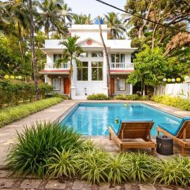 Nature's Inn 4BHK Private Pool Villa in Morjim