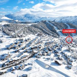 Studio lumineux station Les Saisies 100 M des pistes et ESF pour été comme hiver