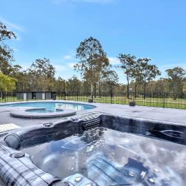 Kitchener Country Estate with Pool Hot Tub on private acres that sleeps up to 18
