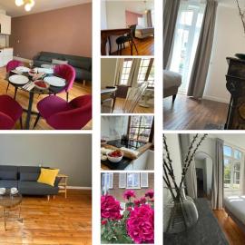 Appartements boutique dans un hôtel particulier rénové Centre & gare Parking privé Villa Vermillon Galerie