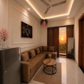 Nova 1BHK Stay , Minimalist Balcony Retreat
