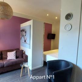 T2 Terrasse, centre proche Jardin Public