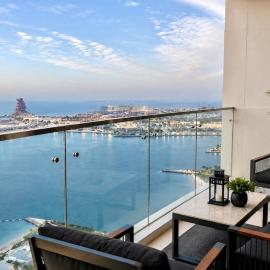 Viesnīca Beach Front 2BR Panoramic Sea View pilsētā Lusail